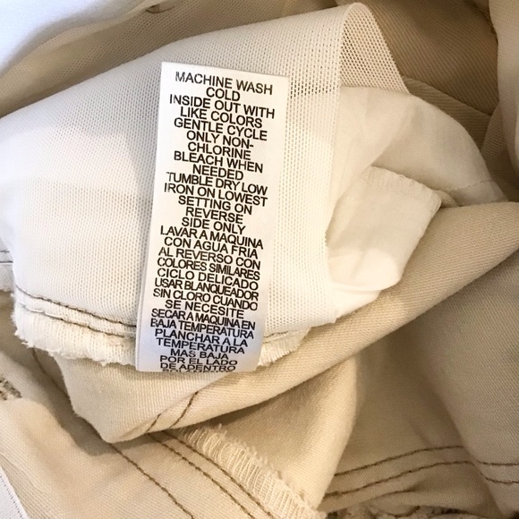 Democracy 2 AbSolution High Rise Center Seam Kick Flare Pants Side Slit Cream - Picture 10 of 11